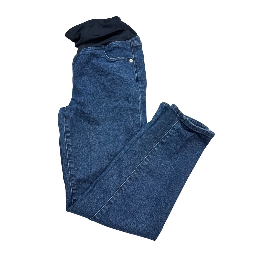 Isabel by Ingrid & Isabel Maternity Jeans Womens 2 Blue Excellent 80s Slim Fit
